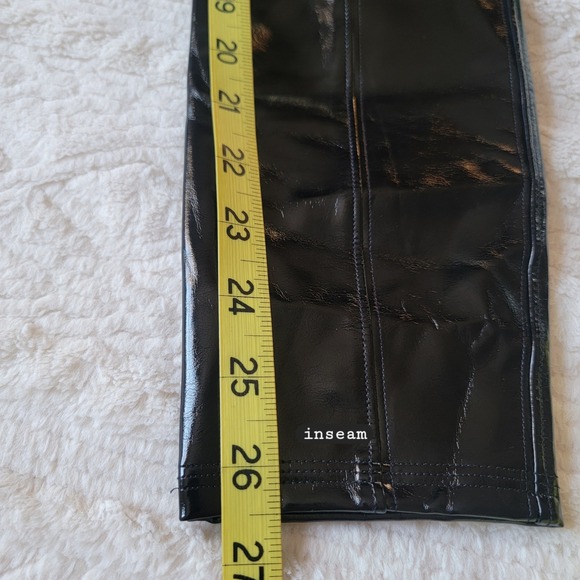 NWT SPANX Classic Black Faux Patent Leather Leggings Classic Black XS TP - Picture 11 of 11